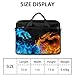 Dragon Water Fire Laptop Case Bag for Boys Men,15.6 inch Messenger Shoulder Bags,Water Resistant Notebook Computer Bag Briefcase Sleeve Carrying for Work,School