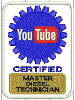 Youtube CERTIFIED Master Diesel Technician patch 4