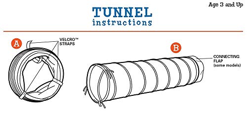 Pacific Play Tents 20515 Kids 9' X 28" Institutional Play Tunnel - Blue by Pacific Play Tents - Image 6