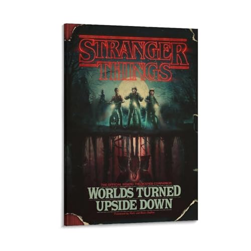 お風呂ポスター ストレンジャーシングス 有名な映画の防水布ポスター 装飾 絵 キャンバス 壁アート リビン...