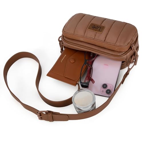 Montana West x Lee Puffer Crossbody Bags for Women Small Quilted Lightweight Water-resistant Purse with Adjustable Strap4