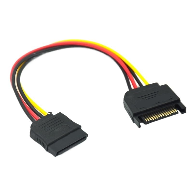 Cable HDD Splitter SATA II Poder 15Pin Macho a SATA 2 Hembra 20 cm miniatura 3