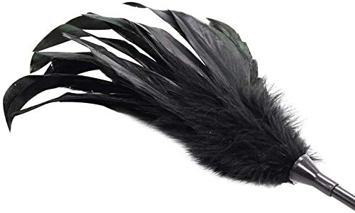 Deluxe Federkitzler, Liebes Feder Leder Flogger Peitsche Bondage Paddel Set Bettfesseln Sexspielzeug mit Augenbinde Augenmaske