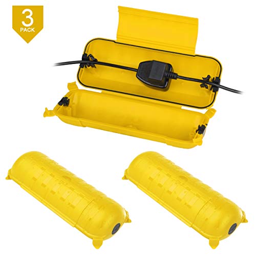 Outdoor Electrical Box with Waterproof Safety Seal, Weatherproof Extension Cord Cover to Protect