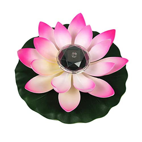 OSALADI 4 Pcs Luz Flutuante De Água Luz Solar Da Flor Luzes De Lagoa Movidas a Energia Solar Luzes D