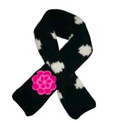 Écharpe pour chien Chilly à pois noirs taille M pour balade hivernale confortable