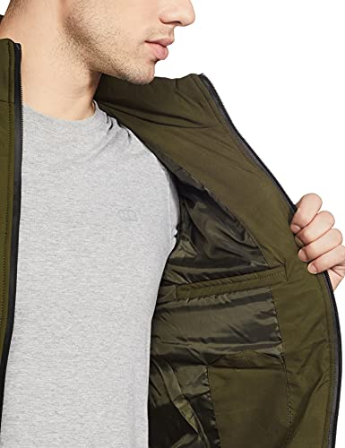 Image of Qube By Fort Collins Men's Heavy Winter Bomber Jacket - Insulated, Warm & Stylish Cold Weather Outerwear