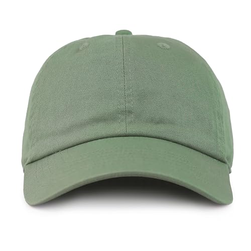 Image of Cotton Baseball Cap Dad Hat - Washed Low Profile Adjustable Hat for Men Women Casual Outdoor Running Golf