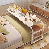 Table mobile for ordinateur portable : équipée de roues universelles verrouillables, la table de lit GUAWJRZDP offre une grande flexibilité. Il peut facilement se déplacer et se verrouiller à l'endroit souhaité et rester stable, vous permettant de profiter de films ou de travailler dur dans un environnement confortable