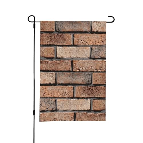mattoni per muri in pietra,Bandiera da giardino per esterni e interni, stendardo decorativo bifacciale 30x45 cm