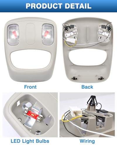 Lámpara LED Interior de Techo para Dodge Ram 2002-2010 miniatura 6