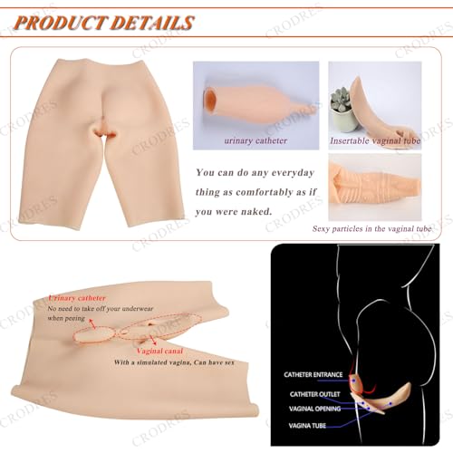 Ropa interior para ladyboy con moldeador de glúteos de silicona integrado 3