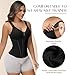 SHAPSHE Waist Trainer Corset for Women Tummy Control Sport Workout Body Shaper Vest for Women Postpartum Gym Zipper and Hooks Black