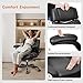 Office Chair Flip Up Arms, Executive Leather Office Chair Ergonomic Desk Chair with Lumbar Support, Adjustable Headrest, Computer Chair Home Office Desk Chair with Rocking Function
