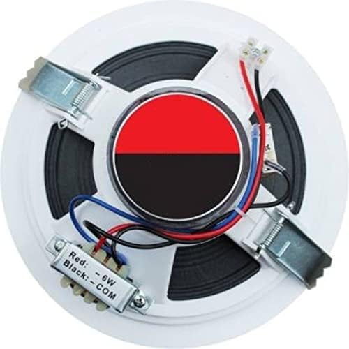 Image of kh 6.5 Inch Weather Proof 2 Way Ceiling Speakers for Home Audio and Indoor PA System 5W Flush Mount Speaker with Grill Ideal for Office Restaurant Studio and Commercial Background Music
