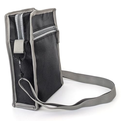 Image of Travel Crossbody Sling Bag for Man, Water-Resistant Oxford Small Shoulder Bag for Office Business, Messenger Side Bag for Passport, Mobile, Charger, Cash