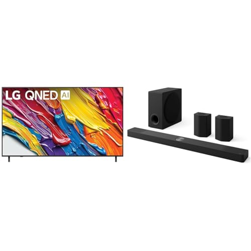 Image of LG 75-Inch Class QNED AI 4K QNED82A Series Smart TV (75QNED82AUA, 2025) LG S95AR 9.1.5 ch. Home Theater Soundbar with Wireless Subwoofer (2025 Model)
