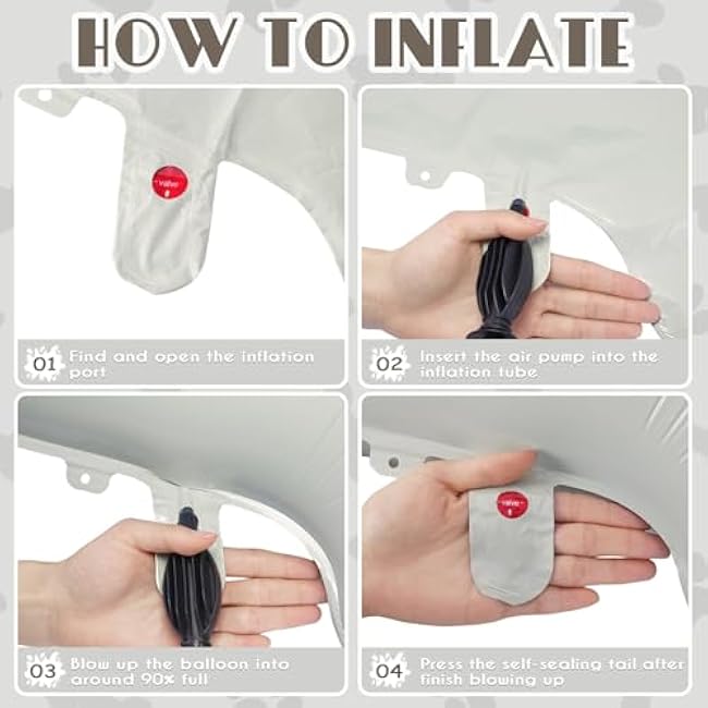 6 Pcs Dog Bone Balloons, Paw Print Balloon, 30 Inch Bone Shaped Foil Balloons,Dog Party Decorations, Paw Party Balloon for Pets Dogs Birthday Party Decoration Supplies