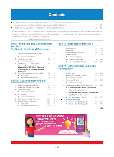 Oswaal CBSE Question Bank Class 10 Social Science, Chapterwise and Topicwise Solved Papers For Board Exams 2025