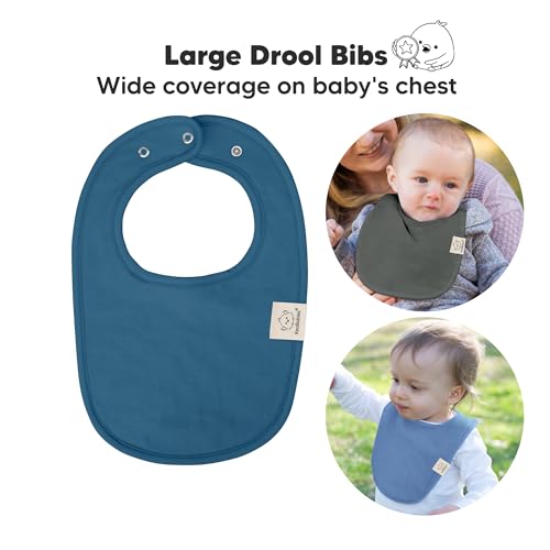 Image of 8-Pack Organic Baby Bibs for Boys, Girls - Soft Cotton Drooling and Teething Bibs for Baby Girl & Boy, Extra Absorbent, Easy to Clean & Put On for Toddler, Newborn, Infant 0-24 Months (Cruise)
