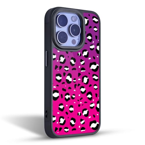 Protection militaire iPhone 16 Pro Max coque gel léopard rose Grace Illustration - 2
