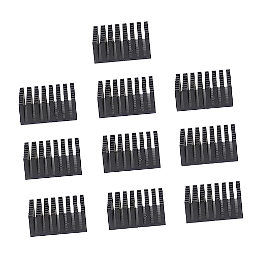 10pcs Aluminum Radiator Heat Sink Chip Cooler Fin Aluminum Cooler Fin Metal Heating Sink Aluminum Heating Sink Metal Cooler Fin Computer Accessory