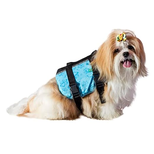 Colete Salva Vidas Flutuação Pet Cachorro Pro Tork - De 9-18 Kg Azul M