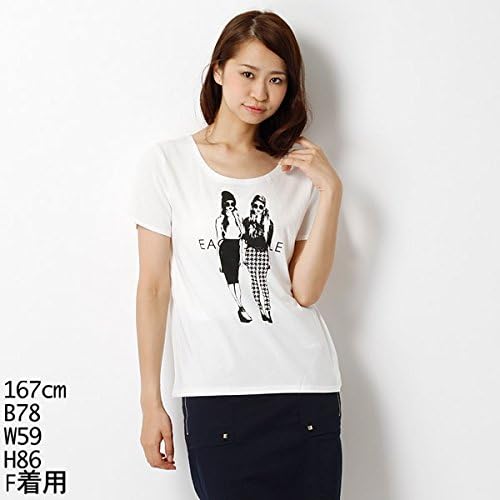 Amazon ムルーア Murua Tシャツ カジュアルガールt Sh M00ホワイト F Tシャツ カットソー 通販
