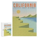 【Une pièce mémorable】 : faites plaisir et défiez votre famille et vos amis en reconstituant cet incroyable puzzle de California Pacific Coast 300 PCS. Ramenez à la maison des heures de plaisir et de divertissement que tout le monde appréciera.