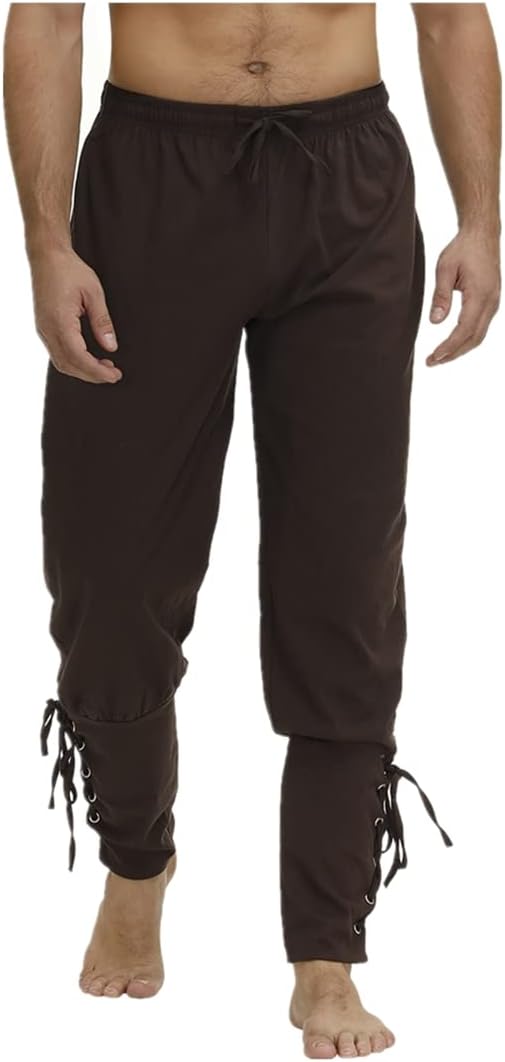 Pirate Pants for Men Cosplay Renaissance Medieval Gothic Pants Pirate Costume Trouser Men