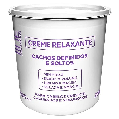 Salon Line, Creme Relaxante, Cachos Definidos e Soltos - Cabelos Cacheados e Crespos, 200 g