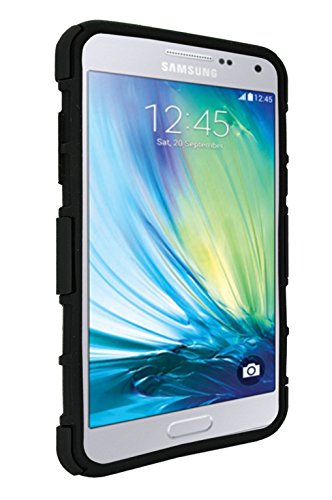 Galaxy J3 Mobile Case, Customerfirst - High Impact Resistant Black Dual Layer Armor Holster With Locking Belt Clip Defender Full Body Protective Hybrid Armor Case For Samsung Galaxy J3 (Robot Black) #TOP3