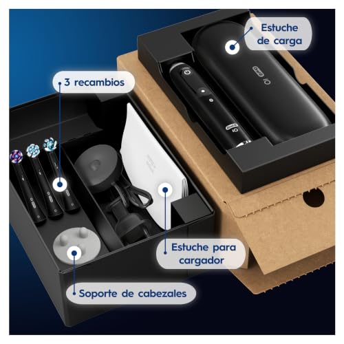 Miniatura 13 de Oral-B Io Series 9 Plus Edition - Cepillo De Dientes Eléctrico 7 Modos De Limpieza, Embalaje Reciclable, Regalo Del Día De La Madre, Regalo Del Día Del Padre, Color Negro