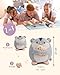 NICI MYMOCHI Kuscheltier Hamster Shai 27cm mit Keks grau - Stofftier aus weichem Plüsch, niedliches Plüschtier zum Kuscheln und Spielen, für Kinder & Erwachsene, tolle Geschenkidee - 61156