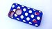 Eastone® E803CP, Polka Dot Combo Hard Soft High Impact Case for Iphone 5 5S Pink