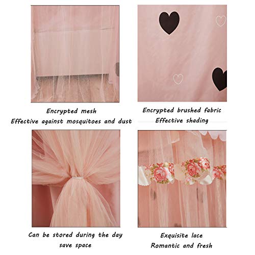 Dosel de Cama para Dormitorio con Mosquitera de Cifrado Doble Alta Densidad 6