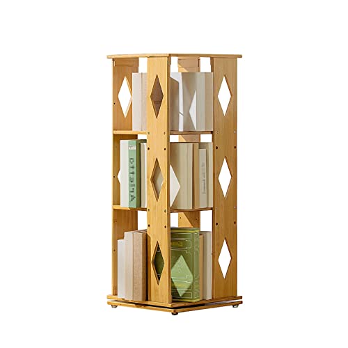 Librería de 3 niveles, estantería de bambú Cover
