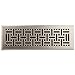 Accord Ventilation AMFRSNB414 Floor Register with Wicker Design, 4-Inch x 14-Inch(Duct Opening Measurements), Satin Nickel