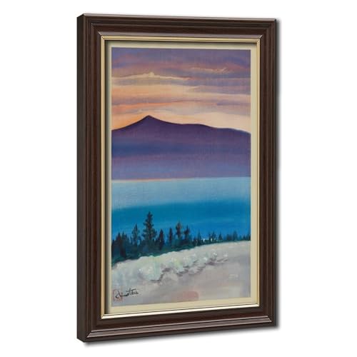 Toile lac Mono Chiura Obata phosphorescente décoration murale premium 20x30cm