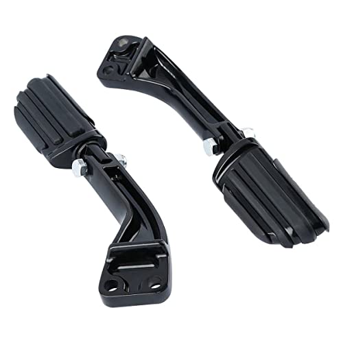 Datuihan Passenger Foot Pegs Mount Fits Street Fat Bob Low Rider (Aluminum) (Pair Foot Pegs W/Brackets) #TOP7