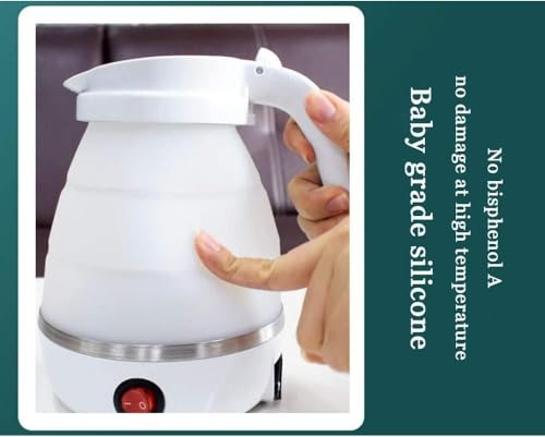 Mini Tetera Eléctrica Plegable de Viaje 600ml Azul miniatura 4