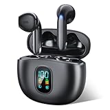 イヤホン Bluetooth ワイヤレスイヤホン 【3g超軽量&数字LEDディスプレイ残量表示】 ブルートゥース イヤフォン CVC8.0ノイズキャンセリング Hi-Fi音質 長時間連続再生 自動ペアリング 瞬時接続 左右分離型 両耳 IPX7防水 Siri ゲームモード テレワーク/通勤/通学/WEB会議iPhone/Android対応