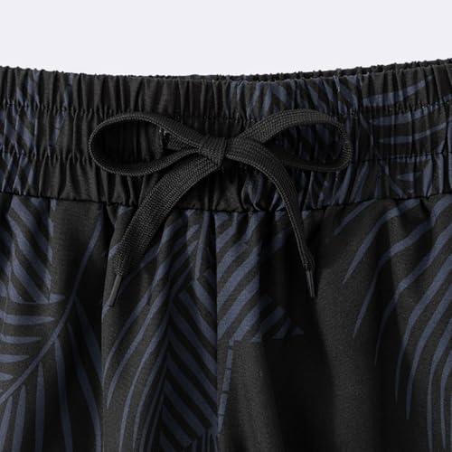 Men's -Layer Quick Drying Swim Trunks, Oversized Loose Sun Protection Beach Pants3
