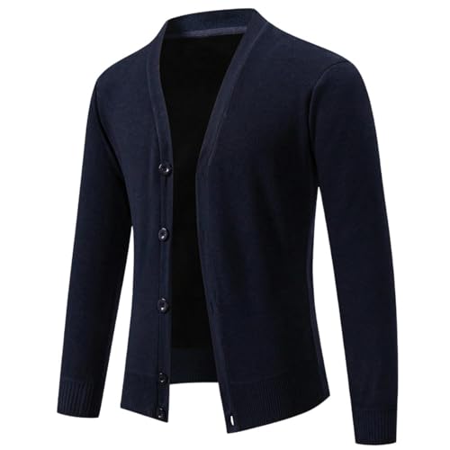 Cardigan tricot homme chaud col en V pour les journées d'automne
