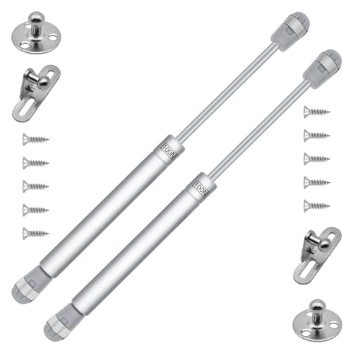 YMWALK 2 Piezas resorte de gas bisagras puertas cocina,Elevación de Resorte de Gas Soporte para Cierre Suave Bisagras para Armarios de Cocina Puerta de Ropero Estancia amortiguador puerta 100N