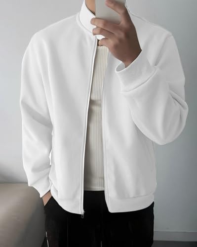 AUSK Men Jacket for Winter || Winter Jacket with Full Zipper Casual and office wear Hoodie Jacket for Mens