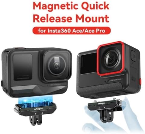 Wmool do insta360 Ace pro Magnetyczna podstawa szybkozłączka Adapter Śruba Aluminiowy uchwyt Kamera Action Extension Akcesoria