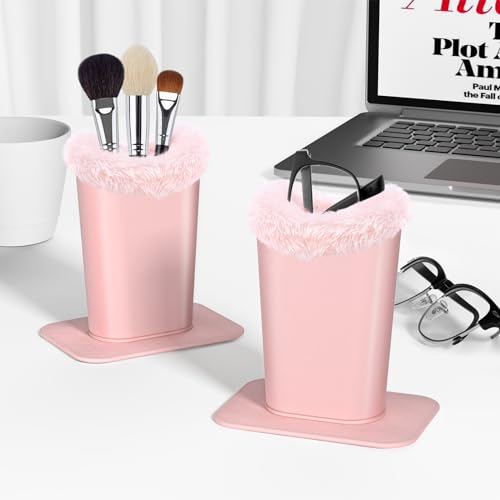 Image of Eyeglasses Holder,Plush Lined PU Leather Pattern Stand Case with Magnetic Base,Unisex for Women Men