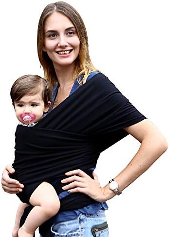 Maydolly Baby Slings Free Hands Baby Wrap, Perfect Baby Shower Gift (Pure Grey)