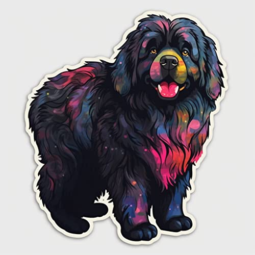 Image of Yoonek Graphics Newfoundland Dog Vinyl Decal Sticker for Car, Laptop, Tumbler, More. #009806-8